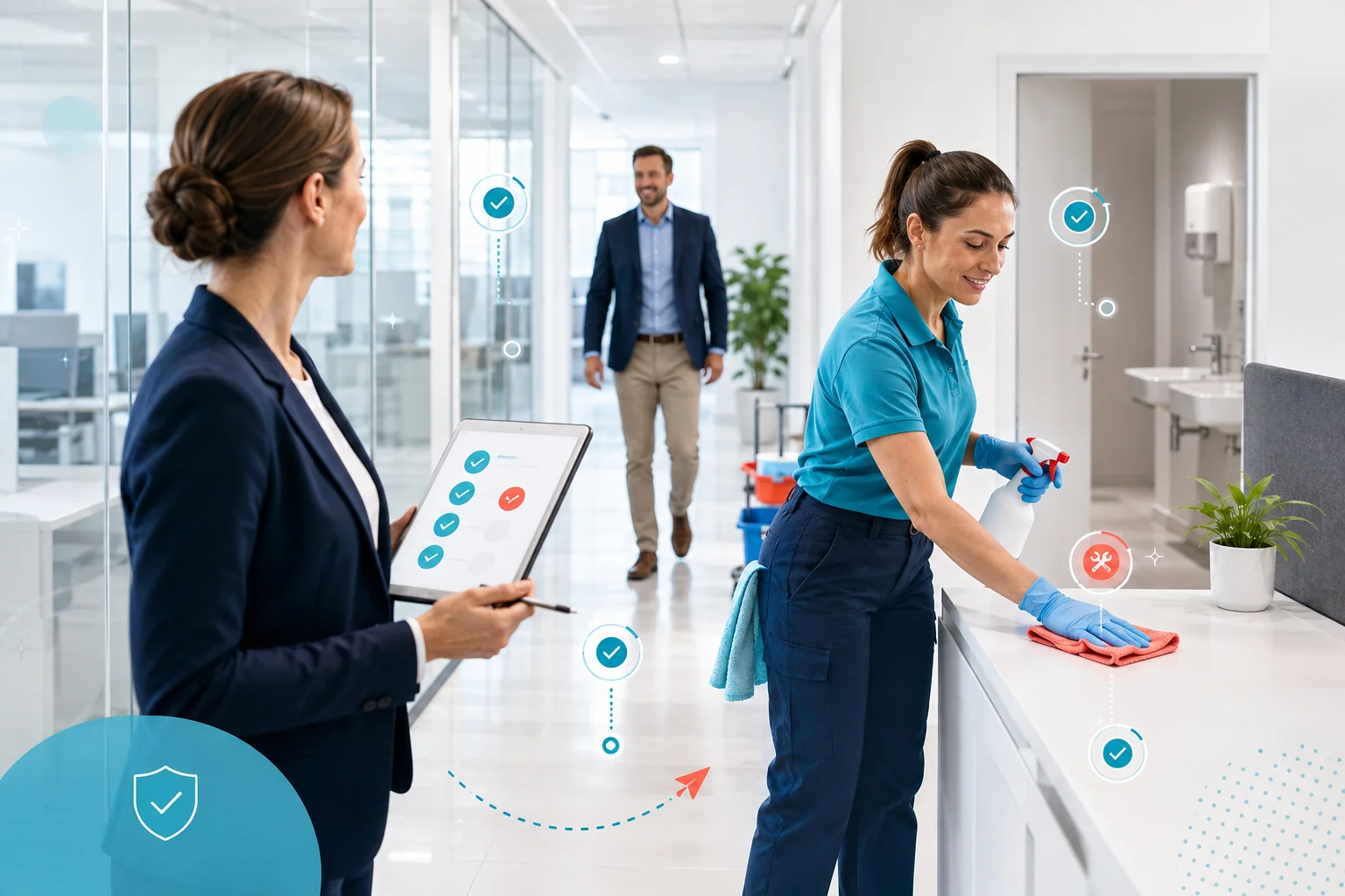 Contrôle qualité des prestations de nettoyage