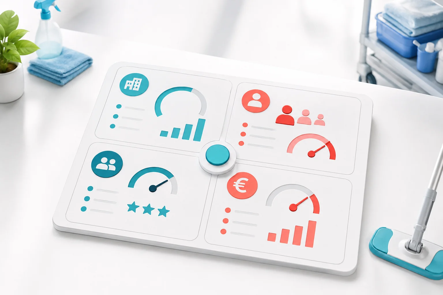 Illustration de l'article Quels KPI suivre pour piloter une société de nettoyage ?