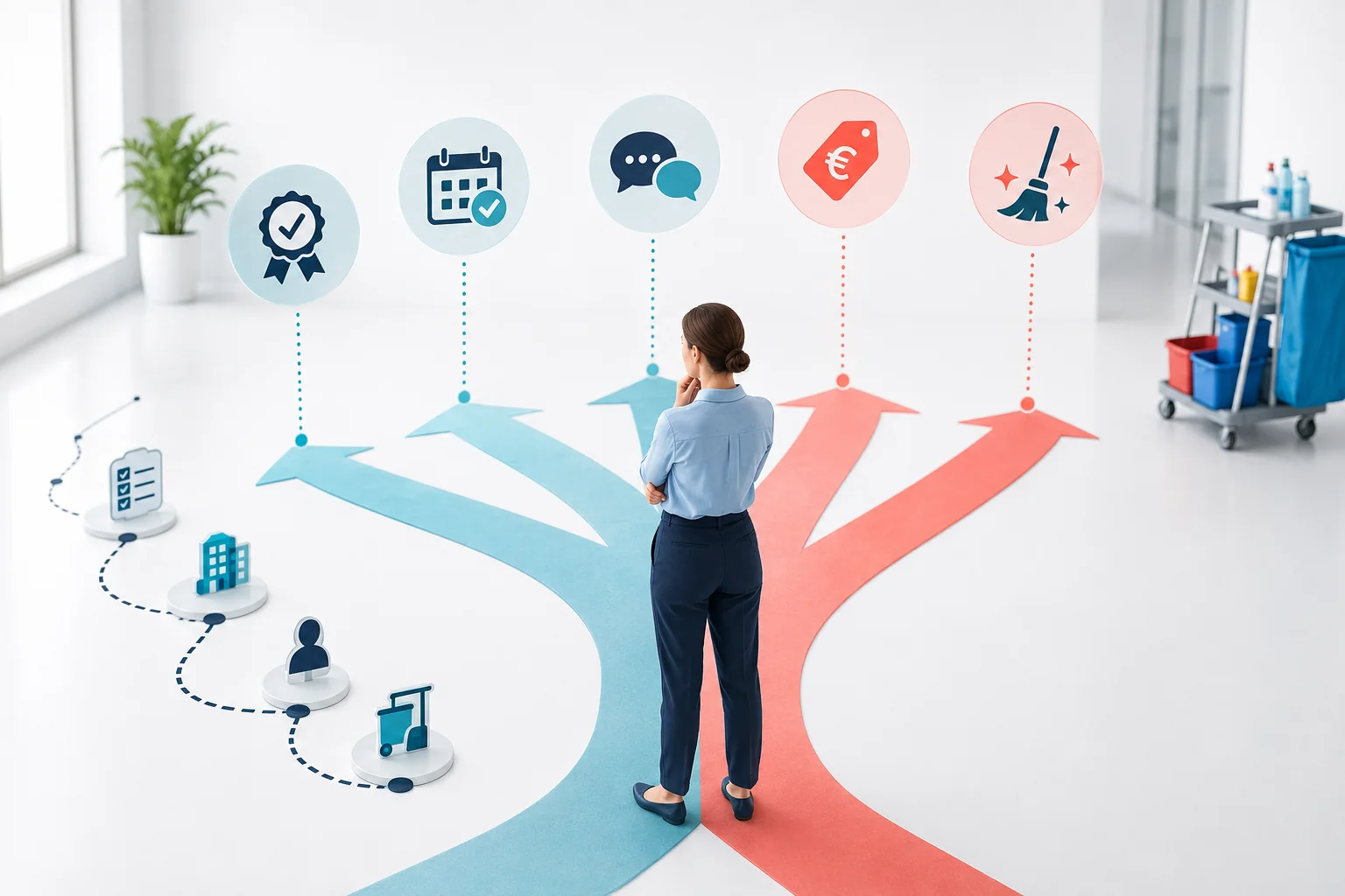 Illustration de l'article Pourquoi un client change-t-il d'entreprise de nettoyage ?