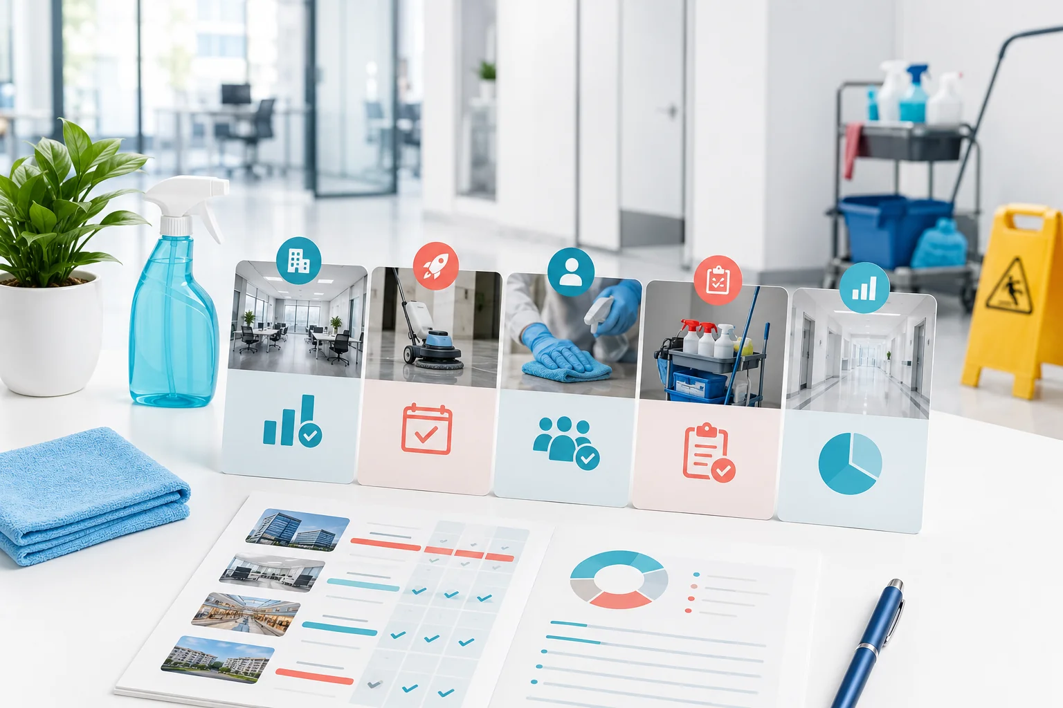 Illustration de l'article Comment présenter son entreprise de nettoyage à un prospect ?