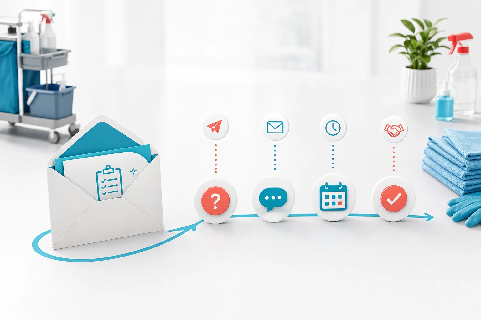Illustration de l'article Comment relancer un devis de nettoyage sans harceler le prospect ?